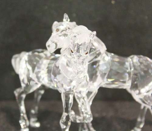 Swarovski crystal - Foals playing - Nr. 627637 (Retired) - A magnificent rare piece!!  Bid now!!