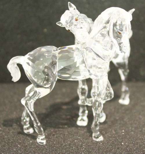 Swarovski crystal - Foals playing - Nr. 627637 (Retired) - A magnificent rare piece!!  Bid now!!
