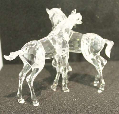 Swarovski crystal - Foals playing - Nr. 627637 (Retired) - A magnificent rare piece!!  Bid now!!