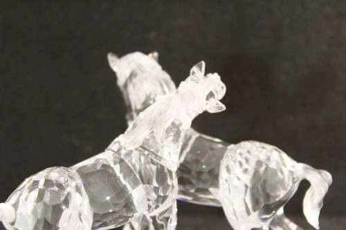 Swarovski crystal - Foals playing - Nr. 627637 (Retired) - A magnificent rare piece!!  Bid now!!