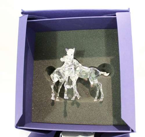 Swarovski crystal - Foals playing - Nr. 627637 (Retired) - A magnificent rare piece!!  Bid now!!