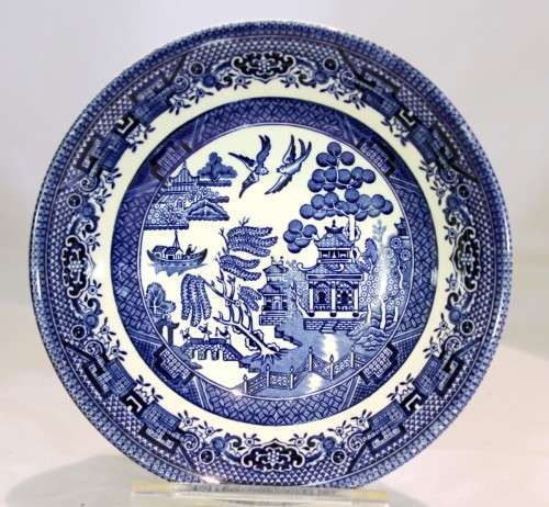Churchill - Blue Willow - Pudding bowl - Blue and white - Beautiful! - Bid Now!!!
