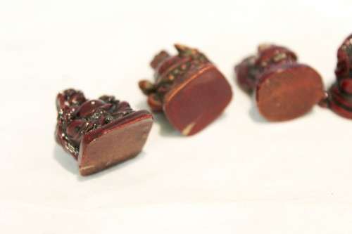 Six Budda's - Miniatures - Beautiful! - One low price for all!  Bid Now!!!