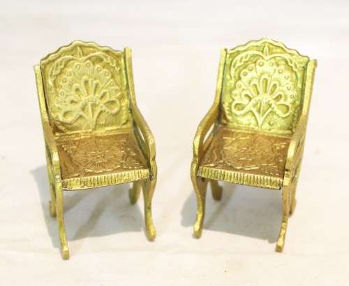 Brass chairs - Miniature beauties! - Low price - Bid Now!!!