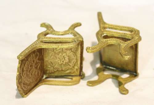 Brass chairs - Miniature beauties! - Low price - Bid Now!!!