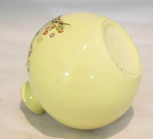 Brown posy vase with flowers - Beautiful! - Bid Now!!!