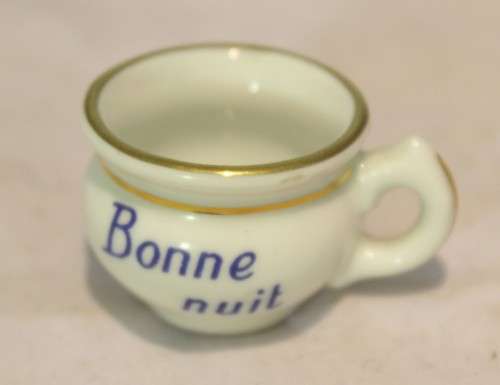 Limoges - Miniature cup - Bonne nuit - Beautiful! - Bid Now!!!