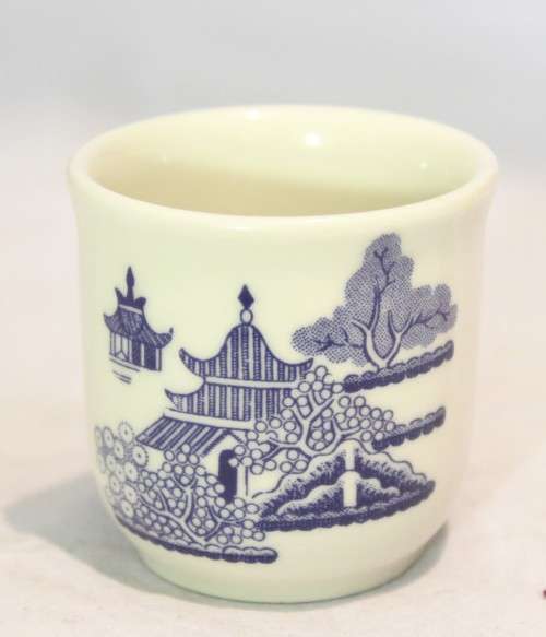 Churchill - Blue Willow - Egg coddler - Blue and white - Stunning! - Bid Now!!!