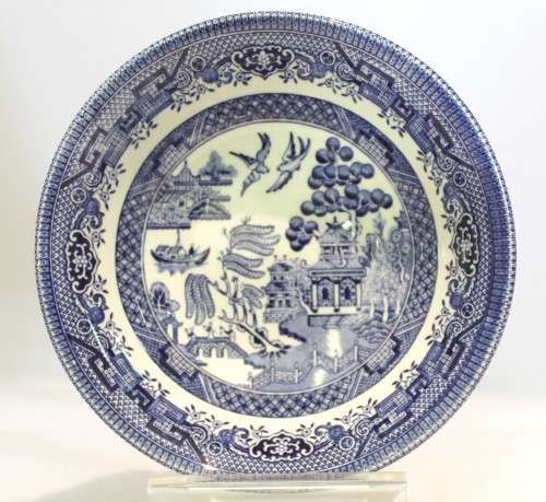 Churchill - Blue Willow - Desert bowl - Blue and white - Stunning! - Bid Now!!!