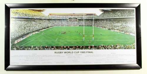 Rugby World Cup 1995 Final poster - A stunning piece!! - Bid Now!!!