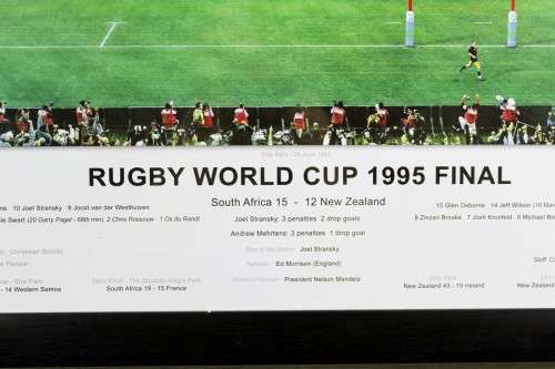 Rugby World Cup 1995 Final poster - A stunning piece!! - Bid Now!!!