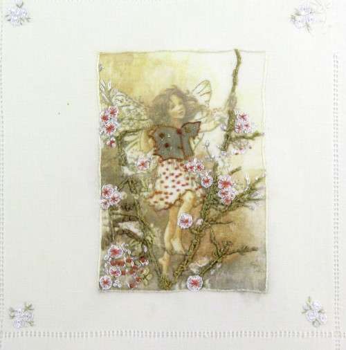 Needle work - girl with angle wings