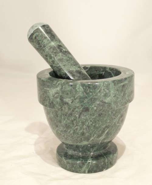 Marble mortar and pestle - Beautiful!! - Low Price - Bid Now!!