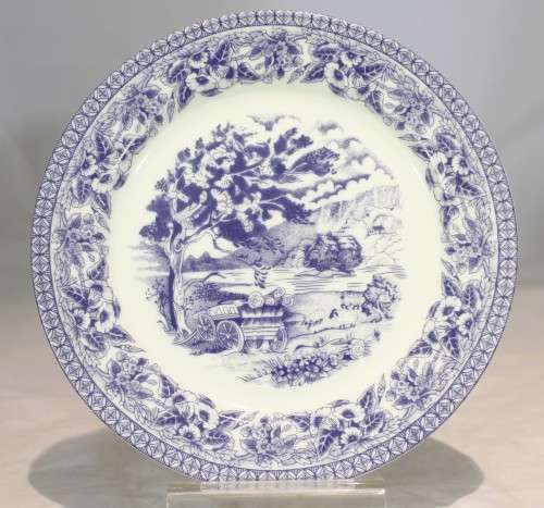 Royal Line - Blue and white - Side Plate - Beautiful and elegant! - Low price! - Bid now!!