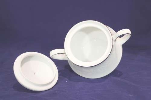 Noritake - Ranier - Lace with platinum trim - Sugar bowl - Stunning! - Bid Now!!!