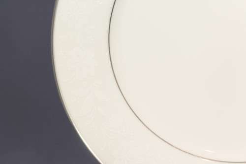 Noritake - Ranier - Lace with platinum trim - Breakfast plate - Stunning! - Bid Now!!!