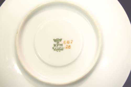 Königliche Porzellan-Manufaktur (KPM) - Krister - Demitasse duo - Beautiful! - Bid Now!!!