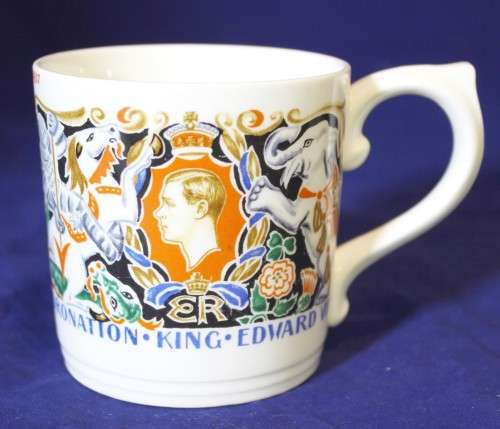 Laura Knight - King Edward VIII Coronation mug - Beautiful! - Bid Now!!!