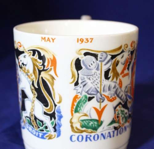 Laura Knight - King Edward VIII Coronation mug - Beautiful! - Bid Now!!!