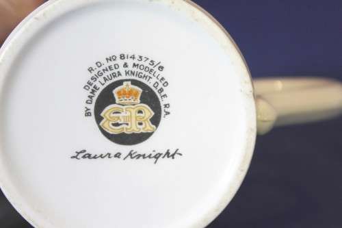Laura Knight - King Edward VIII Coronation mug - Beautiful! - Bid Now!!!
