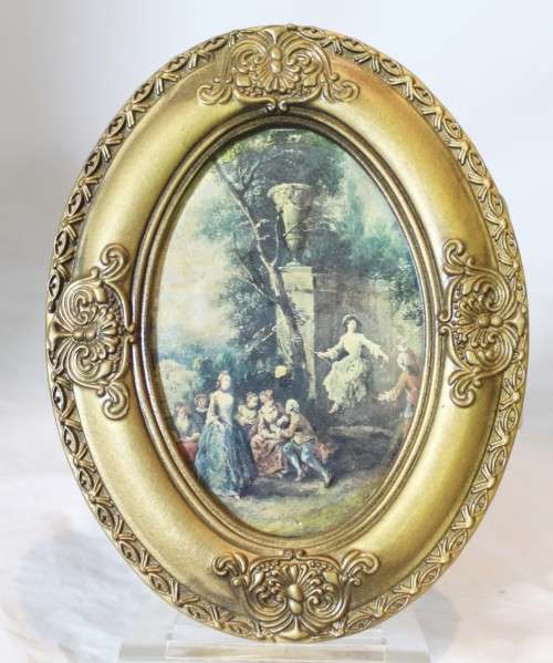 Victorian garden party - Print - Beautiful!! - Bid Now!!!