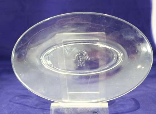 TAT - Oval glass serving platter - A beauty!! - Bid Now!!!