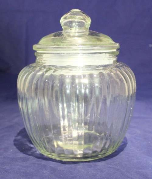 Bulbous cookie / storage jar - Beautiful!! - Low price! - Bid now!!