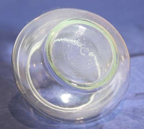 Glass bowl with a Hummingbird metal top - Beautiful!! - Bid Now!!!