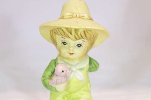 Boy with a dog and a duck