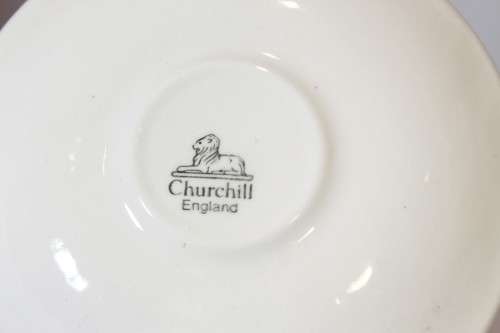 Churchill - Blue Willow - Trio - Blue and white - Stunning! - Bid Now!!!