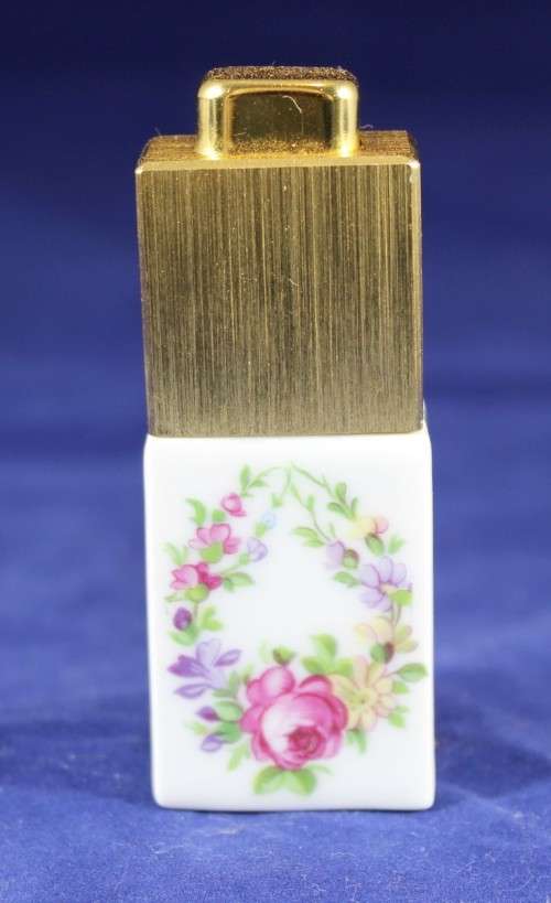 Limoges - Perfume bottle with flowers - Stunning piece!! - Low price!! - Bid now!!