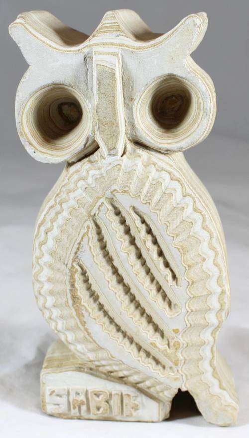 Sabie Sand Stone Owl - Figurine - Beautiful!! - Bid Now!