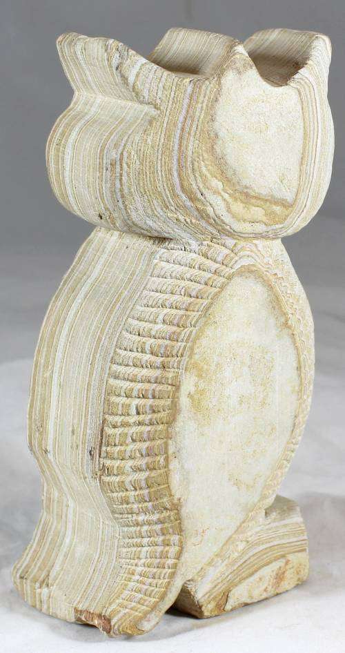 Sabie Sand Stone Owl - Figurine - Beautiful!! - Bid Now!