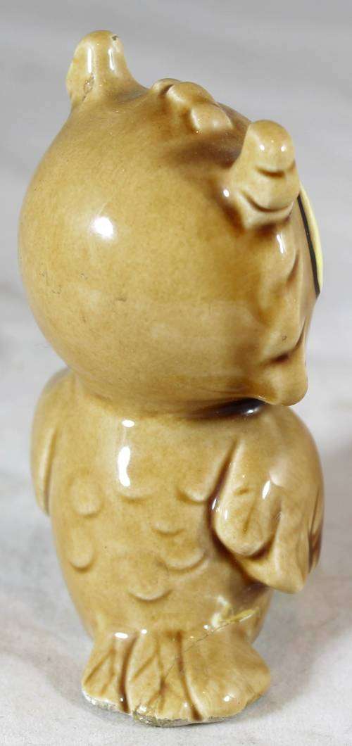 Sassy Little Brown and Yellow Owl - Adorable!! - Bid Now!