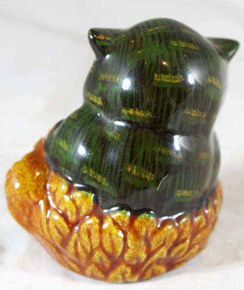 Green and Brown Owl - Beautiful!! - Bid Now!