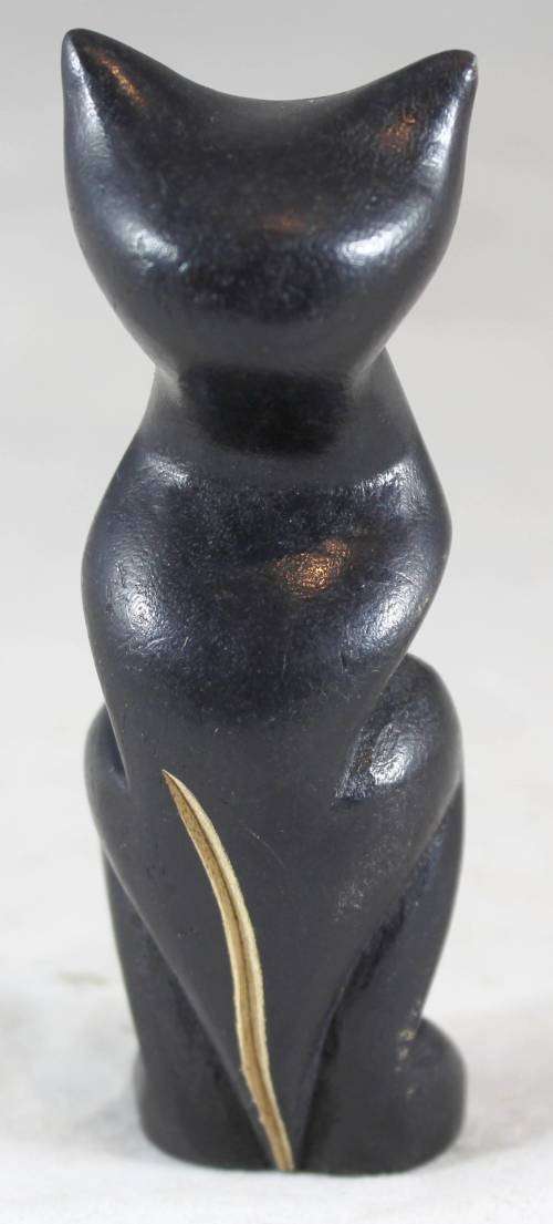 Miniature Black Seated Cat - Beautiful!! - Bid Now!