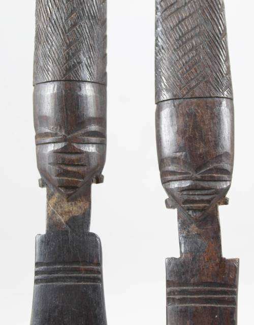 Carved Salad Server Set - Gorgeous!! - Bid Now!