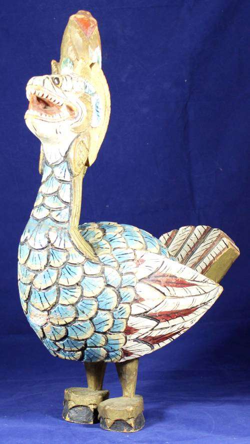 Chinese Smiling Rooster - Carved - Truly Beautiful!! - Bid Now!