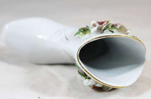 White Cowboy Boot with Flowers - Gorgeous!! - Bid Now!