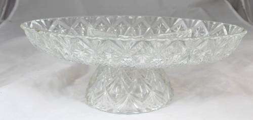 Footed Glass Sweet Bowl - Absolutely Stunning!! - Bid Now!