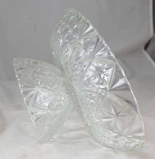 Footed Glass Sweet Bowl - Absolutely Stunning!! - Bid Now!