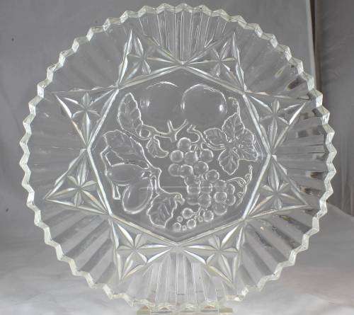 Pressed Glass Plate - Absolutely Beautiful!! - Bid Now!!!