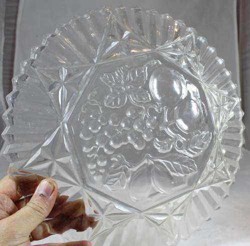 Pressed Glass Plate - Absolutely Beautiful!! - Bid Now!!!