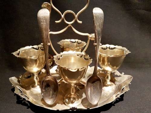 Silver Egg Set - 552 Silver Plate - Stunning!! - Bid Now!!!