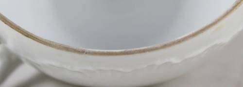 Tea Cup - White with Embossing - Bid Now!!!