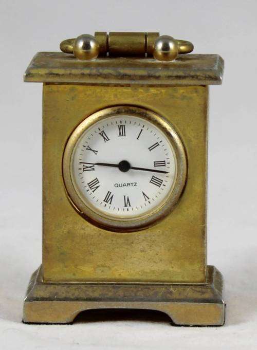 Miniature Clock - Brass - Bid Now!!!