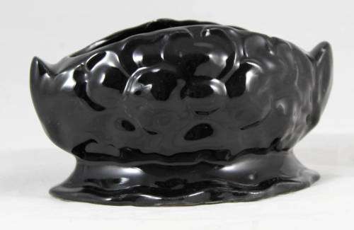 Lucia Ware - Black Clam Shell Vase - Bid Now!!!