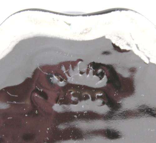 Lucia Ware - Black Clam Shell Vase - Bid Now!!!