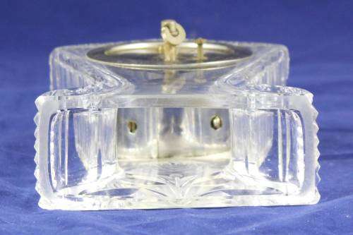 Rose Cut - Glass Clock - Bid Now!