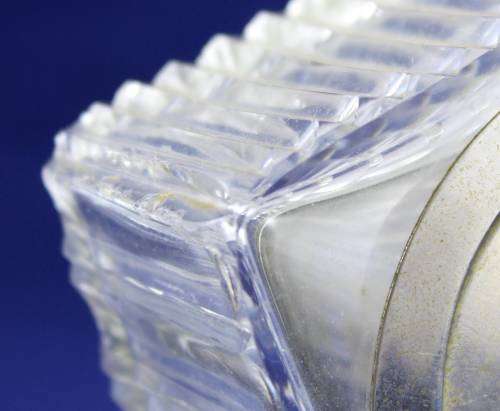 Rose Cut - Glass Clock - Bid Now!